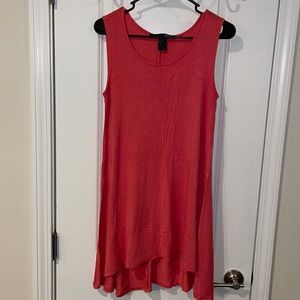 Coral T-shirt Dress